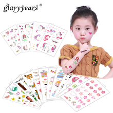 Glaryyears 4 Pieces/Set Temporary Tattoo Sticker Carton Fake Tatoo Flash Tatto Waterproof Small Body Art Children 4 Designs 2024 - buy cheap