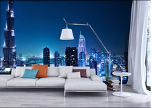 Papel tapiz personalizado con imagen de la ciudad de Dubái para sala de estar, dormitorio, TV, Fondo de pared, papel de pared 2024 - compra barato
