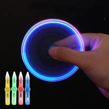 LED Spinning Pen Ball Pen Fidget Spinner Hand Top Glow In Dark Light EDC Stress Relief Toys Kids Toys For Children 2024 - buy cheap