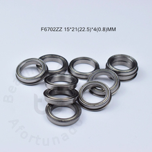F6702ZZ 15*21(22.5)*4(0.8)MM 10pieces bearing Flange bearings 6702 F6702Z F6702ZZ chrome steel deep groove bearing 2024 - buy cheap
