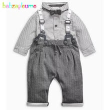 2Piece/0-2Years/Spring Autumn Baby Boys Clothing Sets Gentleman Suits Infant Jackets+Stripe T-Shirt+Pants Newborn Clothes BC1288 2024 - buy cheap