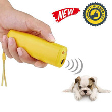Outdoor Pet Dog Repeller Ultrasonic Anti Barking Stop Bark Training Aggressive 3 In 1 Led Dog Ultrasonic Repeller Animal 2024 - buy cheap