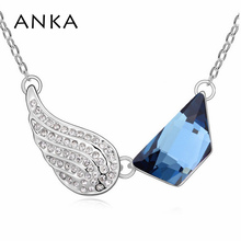 ANKA Collares Mujer Colar Collier Limited Jewelry Valentine's Day Wing Necklace Main Stone Crystals from Austria #102120 2024 - buy cheap