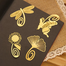 Coloffice  Korean stationery exquisite mini metal bookmarks Butterfly dragonfly Promotional Gift Stationery school supplies 1PC 2024 - buy cheap
