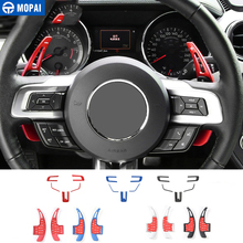 MOPAI накладки на рулевое колесо, внутренняя отделка для переключения передач, наклейки для Ford Mustang 2015 2024 - купить недорого