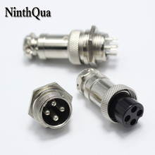 1set GX16 4 Pin Male & Female Diameter 16mm Wire Panel Connector L72 GX16 Circular Connector Aviation Socket Plug 2024 - buy cheap