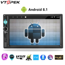 Vtopek 7 дюймов сенсорный экран 2 din Android мультимедийный плеер MP5 дисплей Автомобильный Радио двойной Din универсальный телефон Ссылка Bluetooth 2024 - купить недорого