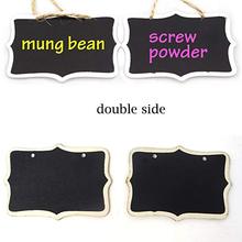 12pcs Mini Double Side Chalkboards Signs with Rope Hanging Blackboard Message Board for Wedding Xmas Party Decoration DIY Craft 2024 - buy cheap