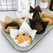 50pcs Kraft Paper Newspaper Muffin Cupcake Liner Baking Muffin Box Cupcake Wrappers Baking Cups Party Tray Decorating Tools 2024 - buy cheap