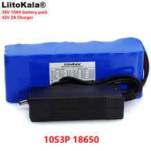 LiitoKala 36V 10Ah 10S3P 18650 Rechargeable battery pack ,modified Bicycles,Electric vehicle  li-lon batteries +2A Charger 2024 - buy cheap