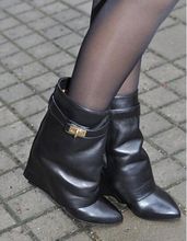 Moraima-botas femininas de cano curto e bico fino, mais nova, feita em couro preto e branco, com fivela aprimoradora 2024 - compre barato