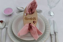 Wedding Favours, Personalised, Laser Cut Names Napkin Holder, Wedding, Place Names, Place Cards, Table Settings 2024 - buy cheap