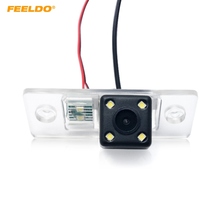 Feeldo câmera de ré para carro com led, câmera de visão traseira com led para volkswagen passat b5/tiguan/polo sedan/santana/golf 5/skoda fabia/cayenne #4475 2024 - compre barato