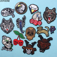 ZOTOONE-Parche para ropa de calavera Punk, aplicación de parches pegatinas, insignias, apliques para ropa, 14 Uds. 2024 - compra barato