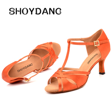 SHOYDANC танцевальная обувь для латинских женщин сальса обувь для латинских танцев женская обувь для Танго/бальных танцев Танцевальные Кроссовки Обувь для латинских танцев 2024 - купить недорого