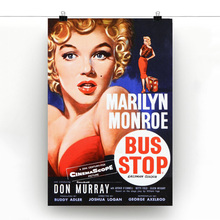 Bus Stop Marilyn Monroe vintage Poster Canvas Cloth Wall Art Print For Living Room Decor Movie Wallpaper Paintings 2024 - buy cheap