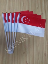 5 шт., Флаг Сингапура, 14 х21 см 2024 - купить недорого