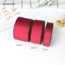 Kewgarden 16mm 1.6cm Colorful Edge Twill Satin Ribbons Handmade Tape DIY Bowknot Cotton Ribbon Garment Accessories Riband 8Y/Lot 2024 - buy cheap