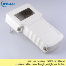 Caja de conexiones electrónicas de plástico ABS personalizada, carcasa de mano, 238x134x58mm 2024 - compra barato
