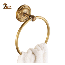 ZGRK New Arrival Euro Style Wal-mount Antique Bronze Towel Ring Classic Bathroom Accessories Bath Towel Holder Bath Hardware 2024 - buy cheap
