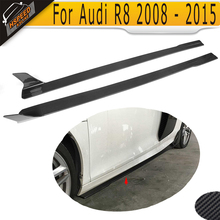 Carbon Fiber Car Side Skirt for Audi R8 2008 - 2015 Side Bumper Skirts Extension Car Styling 2024 - buy cheap