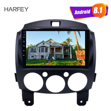 Harfey 9inch car Radio GPS Navi Android 8.1 for 2007-2014 MAZDA 2/Jinxiang/DE/Third generation with Bluetooth USB WIFI OBD2 DVR 2024 - compre barato