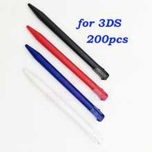 200pcs Black Red Blue White Plastic Touch Screen Pen Stylus for Nintendo N3DS Touchpens 2024 - buy cheap