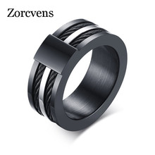 ZORCVENS Top Quality Stainless Steel Yawei Ring Black Charm Ring Men & Women Jewelry Free Shipping 2024 - buy cheap