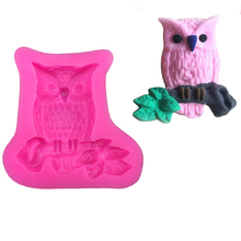 Large owl Shape fondant silicone mold for kitchen baking chocolate pastry candy Clay making cupcake lace decoration tools F-0100 2024 - buy cheap