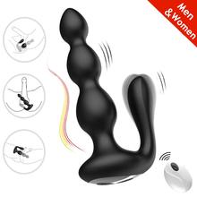 Vibrador masajeador de próstata para hombres, consolador masculino, estimulador Anal Gay, correa de clítoris para parejas, vibrador inalámbrico, tapón Anal 2024 - compra barato