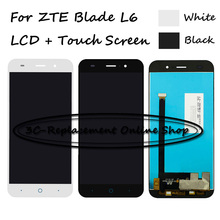 Black/White LCD+TP For ZTE Blade L6 LCD Display with Touch Screen Digitizer Assembly Smartphone Replacement + Free shipping 2024 - buy cheap