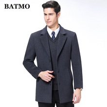 BATMO-gabardina de lana de alta calidad para hombre, chaquetas de lana, abrigo cálido, M-XXXL de talla grande, otoño e invierno, 2019, novedad de 8801 2024 - compra barato