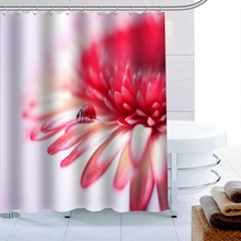 Ladybugs New Arrival Custom Polyester Fabric Printing Shower Curtain Bathroom Waterproof With Hook Bath Curtain Gift 2024 - buy cheap