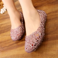 Women Sandals Summer Casual Jelly Shoes Sandals Hollow Out Mesh Flats Lady Girl Breathable Sandals 23-25cm 2024 - buy cheap