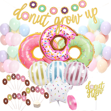 54pcs Donut Balloon Baby Shower Decorations Birthday/Party Decoration Birthday Party Decorations Kids Happy Birthday Cake Topper 2024 - buy cheap