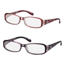 1pc moda óculos de leitura dobradiça flor impressão resina óculos senhora protetor óculos presbiopia acessórios + 1.0 ~ + 4.0 2024 - compre barato