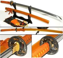 Japanese samurai sword katana 1060 carbon steel full tang blade sharpened 203 2024 - buy cheap