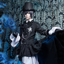 Disfraz de Anime Kuroshitsuji Black Butler, disfraz de Ciel Phantomhive para hombres y mujeres, traje de fiesta de baile de lujo, de alta calidad 2024 - compra barato