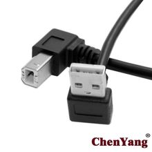 Zihan 35cm B macho en ángulo 90 grados escáner de impresora HDD abajo en ángulo USB 2,0 un Cable macho 2024 - compra barato