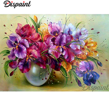 Dispaint-pintura de diamante 5D DIY "flor floreciente", bordado de diamantes de imitación cuadrados o redondos, estilo punto de cruz 3D, decoración del hogar, A10195 2024 - compra barato