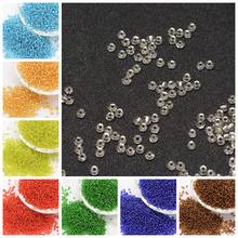 6/0, 8/0 50g Silver Color Lined Clear Transparent Glass Small Tiny Round Seed Beads Jewelry Making DIY Findings Grade A 2024 - buy cheap