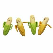 Borracha de banana expressão 4 unidades, frutas, adorável, forma de fruta, mini removedor, material escolar, brinquedos de aprendizado de crianças 2024 - compre barato