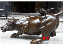 China Bronze Copper Fengshui Zodiac Cattle Bull Cattle Bull OX Statue Sculpture 2024 - buy cheap