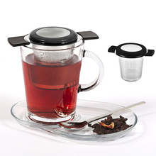 Basedidea-filtro de té reutilizable de acero inoxidable, cesta de Infusor de té y café, colador con asas dobles, herramienta de hojas de té sueltas 2024 - compra barato