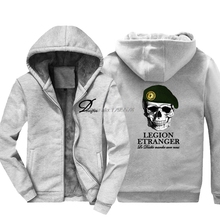 New Fashion Funny Hoodie French Legion Etranger Military Forces Sweatshirt New Men Thicken Keep Warm Hoody Cool Jacket Tops 2024 - buy cheap