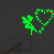 Luminous Switch stickers  stickerBedroom Wall Decoration Switch Vinyl Art Mural Decor Luminous angel Wall Sticker 2024 - buy cheap