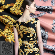 Silk Store High Quality Color Qianbao Dresses Sericiculture Pure Silk Fabric Leopard Digital Printed Elastic Satin Fabric Wide 2024 - buy cheap