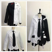 Super Dangan Ronpa 2 Danganronpa Monokuma School Uniform Outfit Cosplay Costume Unisex Cloths Black and white bear Free Shipping 2024 - buy cheap