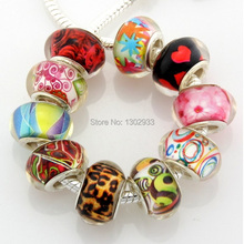 50 pcs/ lot 10 Different Color Choose Big Hole Beads For European Charm Bracelet ZZH13 2024 - buy cheap