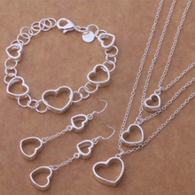 wholesale High quality silver plated Fashion jewelry Necklace  bracelet earrings WT-259 2024 - buy cheap
